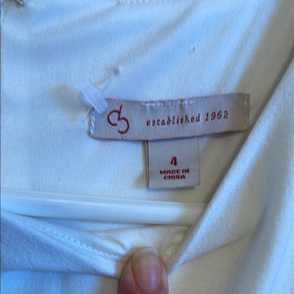 Black and White Sheath Mini Dress with Cap Sleeves - Picture 2 of 6